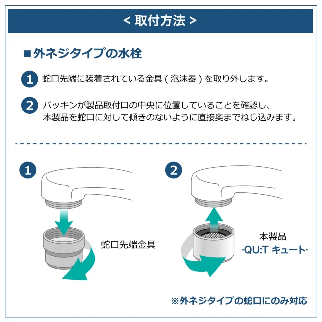 簡単に取付できる！